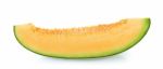 Cantaloupe Melon Isolated On The White Background Stock Photo