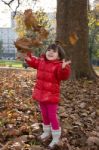 Autumn Games In The Park Stock Photo