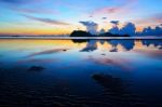 Sunrise At Hat Sai Ri Beach In Chumphon Stock Photo