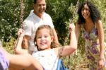 Girl On Swing Stock Photo