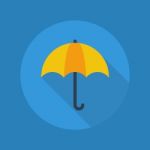 Weather Flat Icon. Umbrella Stock Photo