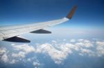 Aircraft Wing Stock Photo