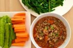 Thai Curry With Vegetable Stock Photo