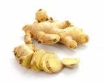 Root Ginger Isolated On A White Studio Background Stock Photo