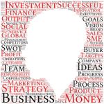 Business & Finance Related Word Art Head Stock Photo