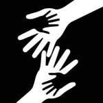 Holding Hands Indicates Black Together And Kid Stock Photo