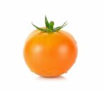 Tomato Isolated On The White Background Stock Photo