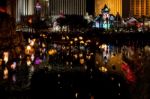 Las Vegas, Nevada/usa - August 3 : Volcanic Flames At The Mirage Stock Photo