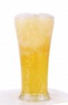 Beer In Glass Isolated On White Background Stock Photo