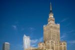 Palace Of Culture And Science In Warsaw Poland Stock Photo