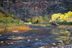 Virgin River Zion National Park Stock Photo