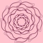 Pink Flower Design Stock Photo