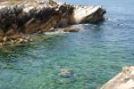 Beautiful Lagoon With Green Ocean Water Stock Photo