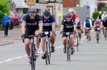 Cyclists Participating In The Velethon Cycling Event In Cardiff Stock Photo