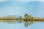 Lifestyle  Local Village Mountain Background  Along  The Border Stock Photo