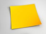 Yellow Sticky Note Stock Photo