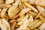 Fried Potatoes Stock Photo