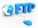 Global Internet Indicates File Transfer Protocol And Web Stock Photo