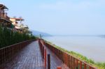 Chiang Khan Boardwalk Stock Photo