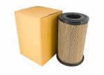 Close-up Of A Air Filter And Box Stock Photo