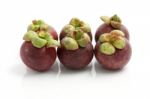 Mangosteen Fruit Stock Photo