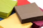 Colorful Napkins Stock Photo