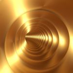 Golden Swirl Background Stock Photo