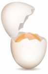 Breaking Egg Stock Photo