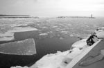 Winter On Lake Erie Stock Photo