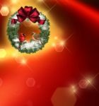 Christmas Wreath Stock Photo