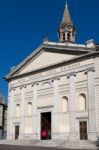 Lecco, Lombardy/italy - October 29 : Basilica Of San Nicolo In L Stock Photo