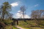 Steam Train On The Bluebell Railway Line In Sussex Stock Photo