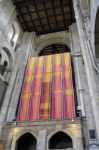 Interior View Of Winchester Cathedral Stock Photo