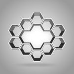 3d Hexagon Pattern Stock Photo