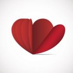 Heart Love Flat Design Icon  Illustration Stock Photo