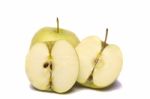 Bunch Of Yellow Apples Stock Photo