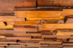 Old Wooden Wall Stock Photo