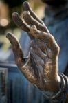 Bistrita, Transylvania/romania - September 17 : Bronze Statue Of Stock Photo