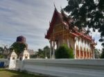 Worship Buddhist Pavilion Statue At Temple In Thailand  Stock Photo