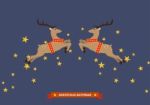 Christmas Reindeer  Illustration Stock Photo