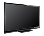 Lcd/led Television Isolated Stock Photo