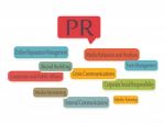 Public Relations. Pr Stock Photo