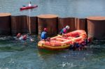 Water Sports At The Cardiff International White Water Centre Stock Photo