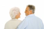 Loving Elder Couple Stock Photo