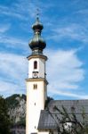 Church Of Saint Giles In St Gilgen Stock Photo