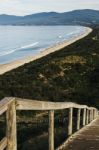 View Of Bruny Island Beach In The Afternoon Stock Photo