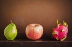 Fruits With The Vintage Style Stock Photo