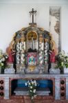 Altar In The Catholic Church In Attersee Stock Photo