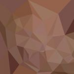 Caput Mortuum Brown Abstract Low Polygon Background Stock Photo