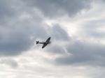 Spitfire Mh434 Flying Over Biggin Hill Airfield Stock Photo